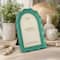 Cadre de table ondulé vert en forme d’arche de 4 po x 6 po, Trouvailles fabuleuses d’Ashland